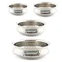 Coconut Stainless Steel Handi Set 4-Pieces Silver
