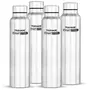 Trueware Stainless Steel Water Bottle 1000ml Set of 4 Silver