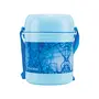Trueware Foody 3 Lunch Box 3 Plastic Containers Tiffin Insulated Lunch Box Outer Plastic Body BPA Free|300 ml x 3- Blue