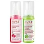 Jiva Skin Toner Combo - Rose Petal Water - 100 ml & Cucumber Water - 100 ml - Pack of 2 - Natural Toner For Skin Soothes Skin and Restores pH Balance