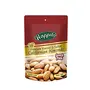 Happilo Premium Oven Roasted Californian Salted Almonds (Badam) Pouch 80g | Roasted Flavorful & Fiber-Rich | Anytime Indulgence | Perfect Snack