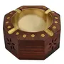 Handmade Wooden Hexagon Shaped Home and Office Ashtray for Cigar and Cigarettes