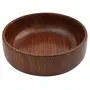 Wood Solid Decorative Bowl - Single Piece Brown