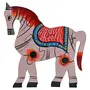 Horse Shape 7 Piece Wooden Creative Educational Jigsaw Puzzles for Kids/Children (Dimensions Length - 6 Width - 5.5 Height - 0.5 Inch Multi Colour) Educational Toys for Kids