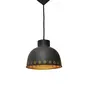 Black and Gold Dome Pendant Lamp
