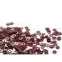 Dark Maroon Round Centre Hole Sequins (4 mm) (Pack of 250 Grams)- for Embroidery Beading Arts and Crafts