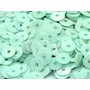 Bright Mint Green Round Centre Hole Sequins (4 mm) (Pack of 250 Grams) for Embroidery Art and Craft