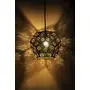 Black & Gold Polyhedron Pendant Hanging Ceiling Light E - 14 Bulb Holder Without Bulb 23 x 23 x 19 cm