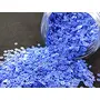 Cornflower Blue Center Hole Circular Sequins (4 mm) (Pack of 100 Grams) for Embroidery Art and Craft