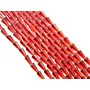 Dark Red Transparent Conical Crystal Bead (6 mm * 12 mm) (1 String) for  Jewellery Making Beading Embroidery Art and Craft
