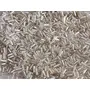 Silverline White/Crystal Pipe/Bugle Beads/Glass Seed Beads (4.5 mm) (100 Grams) Standard Quality for  Jewellery Making Beading Arts and Crafts and Embroidery.