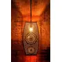 Copper Zellige Long Moroccan Hanging Pendant Ceiling Light E - 14 Bulb Holder Without Bulb 16 x 16 x 35 cm