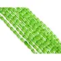 Peridot/Olive Green Transparent Conical Crystal Bead (8 mm * 16 mm) (1 String) for  Jewellery Making Beading Embroidery Art and Craft