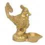 Brass Bird Shape Oil Wick Handmade Lamp 3 inch (Small Lamp)
