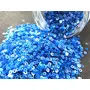 Light Blue Center Hole Circular Sequins (4 mm) (Pack of 100 Grams) for Embroidery Art and Craft
