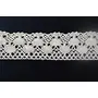 Off White Cotton Lace (1.5 Inches) (10 Metres) (Design 1)- Used for Trims Borders Embroidered Laces Applique Fabric lace Sewing Supplies Cotton Work lace.