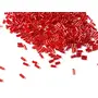 (4.5mm 100 Grams) Red Silverline Pipe/Bugle Glass Beads for Jewellery Making Embroidery Beading Art and Craft Supplies