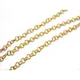 Round Cut Design Golden Metal Chain (1 Meter) Can be Used for Embellishing Handbags Garments and Craft Accessories