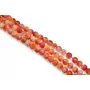 10 mm Brown Red Jade Rondelle Quartz Semi Precious Stone Pack of 1 String for-Jewellery Making Beading & Craft.