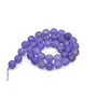 10 mm Translucent Purple Jade Rondelle Quartz Semi Precious Stone Pack of 1 String for-Jewellery Making Beading & Craft.