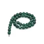 10 mm Dark Green Black Jade Rondelle Quartz Semi Precious Stone Pack of 5 Strings for-Jewellery Making Beading & Craft.