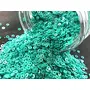 Turquoise Center Hole Circular Sequins (3 mm) (Pack of 250 Grams) for Embroidery Art and Craft