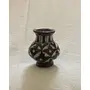 Ceramic Flower Vase (5 cm x 5 cm x 7.5 cm Blue)