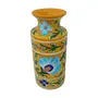 Ceramic Flower Vase (7.5 cm x 10 cm x 16 cm Yellow)