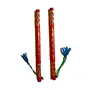Multicolor Alluminium Dandiya Garba Sticks for Dance for Navratri Celebration 9 Inches Small Size Pack of 2 Pair