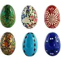 Wooden Easter Eggs OrnamentsSet of 12MulticoloredEaster EggsHandmade Easter Eggs decorativesFinished Easter EggsHome decorativesby India