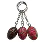 Handcrafted Beautiful Design Key Chain (Set of 3)