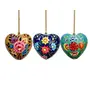 Handcrafted Diwali Decorative Hanging Hearts Ornaments (Set of 3)