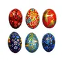 Mehra Bros Paper Machie Easter Egg ornaments (set of 6) Combo 7