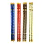Multicolor Heavy Wooden Sankheda Dandiya Garba Sticks 14 Inches Big Size Pack of 1 Pair