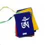 Aric Retails India CompanyPrayer Flags Wind Outdoor Flags Car Jewelry Decor Accessories Flag Decorations Hanging for Car/Bike 2.5 Ft - Multicolor Pack of 2