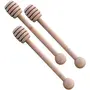 Portable Wooden Jam Honey Dipper Stirring Rod/Muddler Stick Spoons -3 Pieces