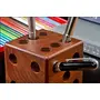 Made Wooden Pen Holder Beautifully Designed in a Shape of Cube