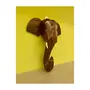Handmade Elephant Head Handicraft (Carved from Rose Wood) 8 Inches
