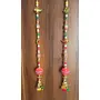 Beads Handmade Door Hanging Door Hangings Wall Art for Main Door/Living Room Toran Home Decor 2 Piece Set Showpiece
