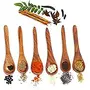 Wooden Handcrafted Small Tea Spoons-Set of 6