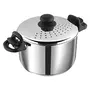 Stainless Steel Pasta Pot with Strainer Lid