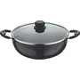 Vinod Hard Anodised Non-Stick Deep kadai with lid 4.1 LTR. (Induction Friendly)