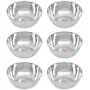 Vinod Stainless Steel Bowl 110 ml 6-Piece Silver V.BOWLS 4.5