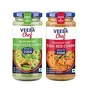 Veeba Chef Ready to Cook - Thai Green Curry 240 g & Thai Red Curry 240 g - Pack of 2