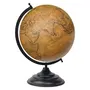 18" Shades Of Yellow Big Decorative Rotating Globe World Geography Yellow Ocean Earth Home Decor By Globes Hub-Perfect for Home, Office & Classroom