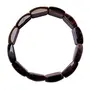 Stone Iron Tiger Eye Broad Bracelet For Man, Woman, Boys & Girls- Color: Brown (Pack of 1 Pc.)
