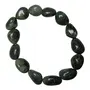 Stone Moss Agate Tumble Bracelet For Man, Woman, Boys & Girls- Color: Green (Pack of 1 Pc.)