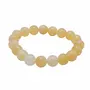 Stone Yellow Celestite 10 mm Beads Bracelet For Man, Woman, Boys & Girls- Color: Yellow (Pack of 1 Pc.)