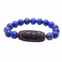 Stone Lapis-Lazuli with Tibetan Bead For Man, Woman, Boys & Girls- Color: Blue (Pack of 1 Pc.)