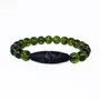 Stone Peridot with Tibetan Bead For Man, Woman, Boys & Girls- Color: Green (Pack of 1 Pc.)
